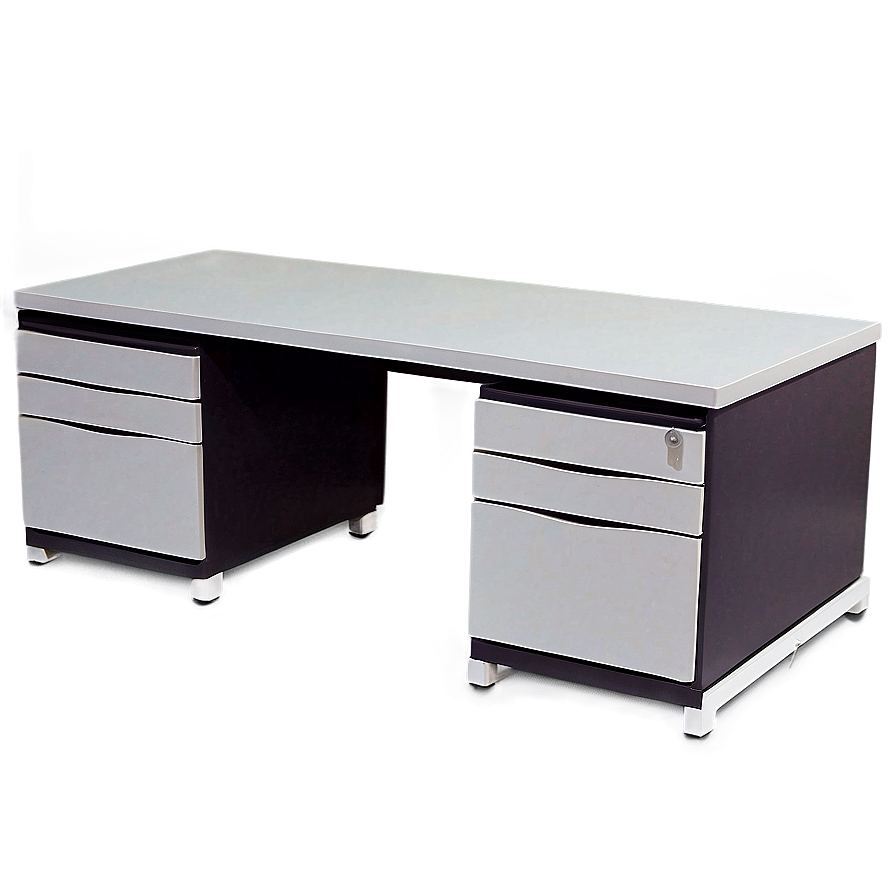 Office Desk With Drawers Png Fuh PNG