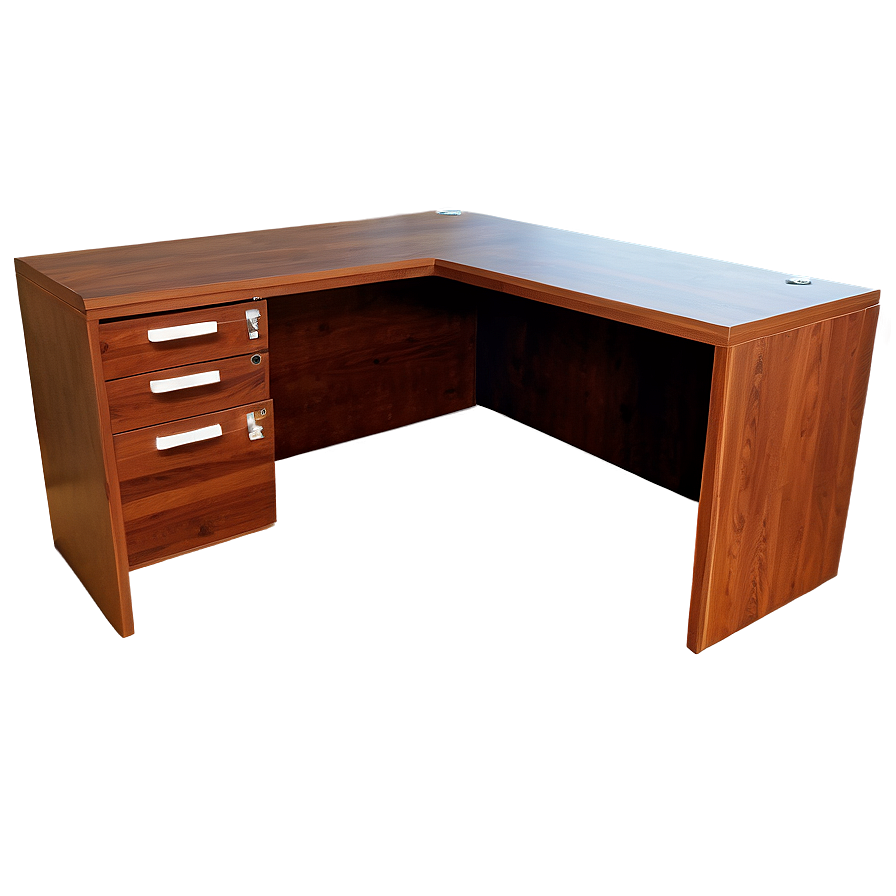 Office Desk With Hutch Png 06122024 PNG