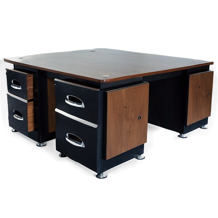 Office Desk With Storage Png 91 PNG