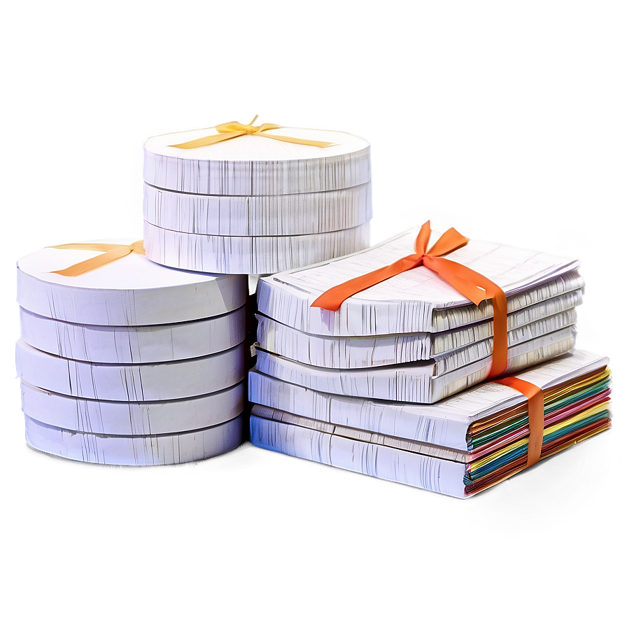 Office Paper Stack Png Elh85 PNG