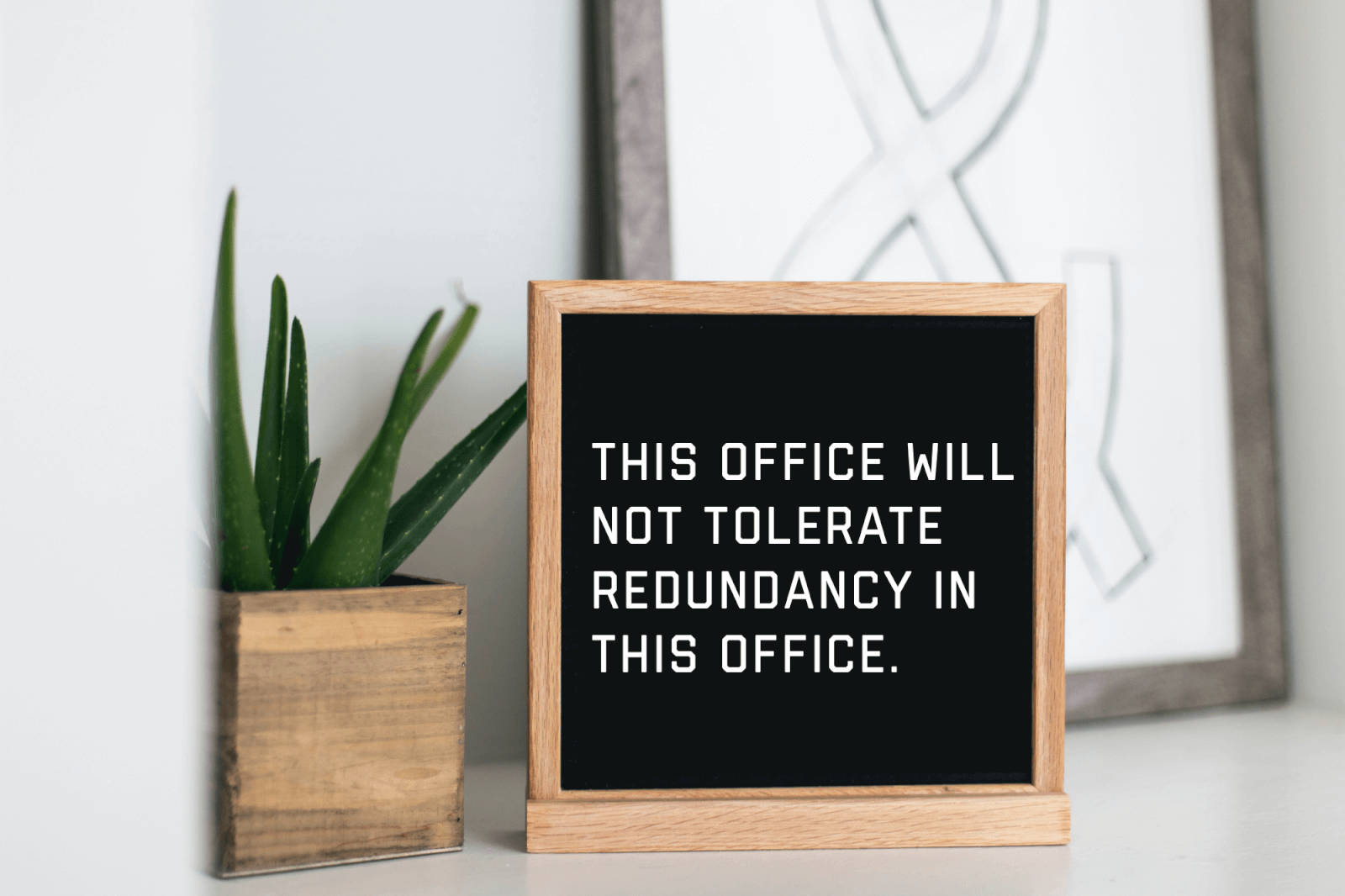 Office Redundancy Sign Wallpaper