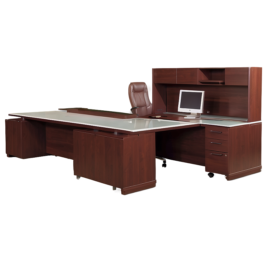 Office Table With Hutch Png Bdd6 PNG