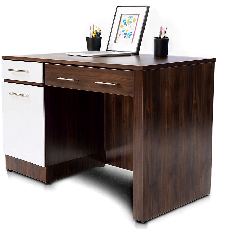 Office Table With Storage Png Dap13 PNG