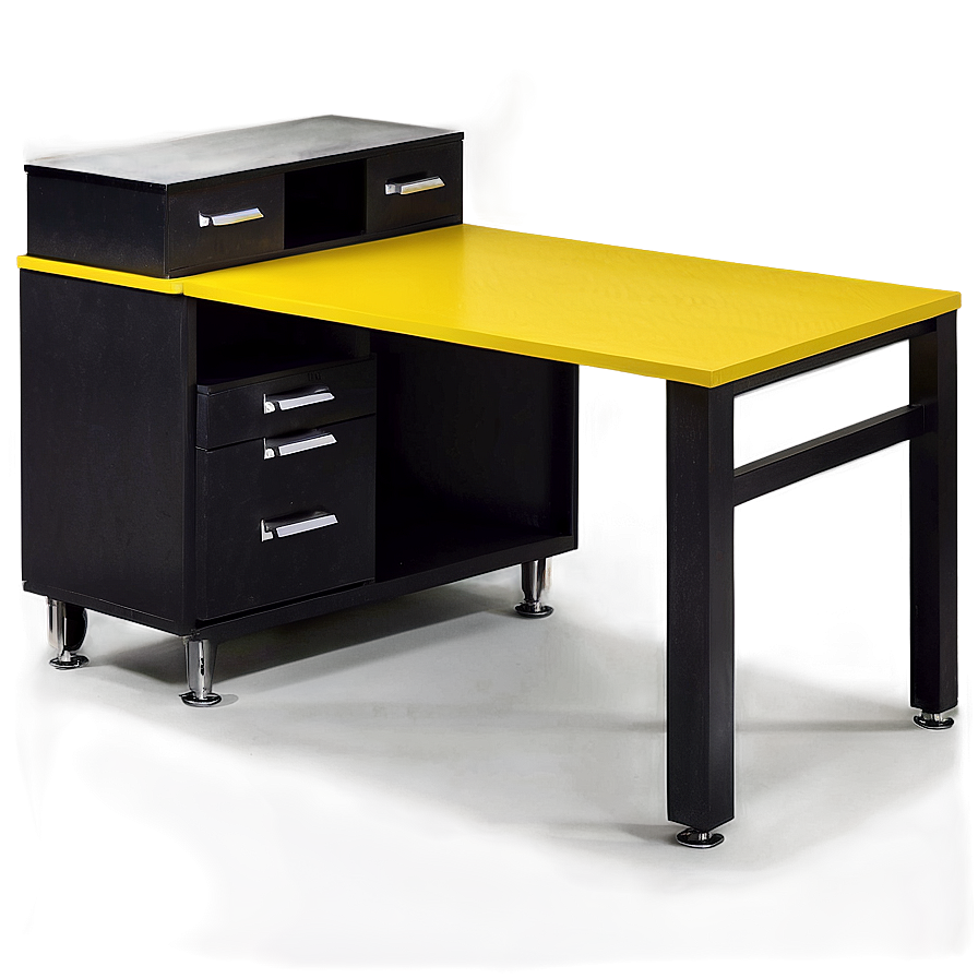 Office Table With Storage Png Qkv30 PNG