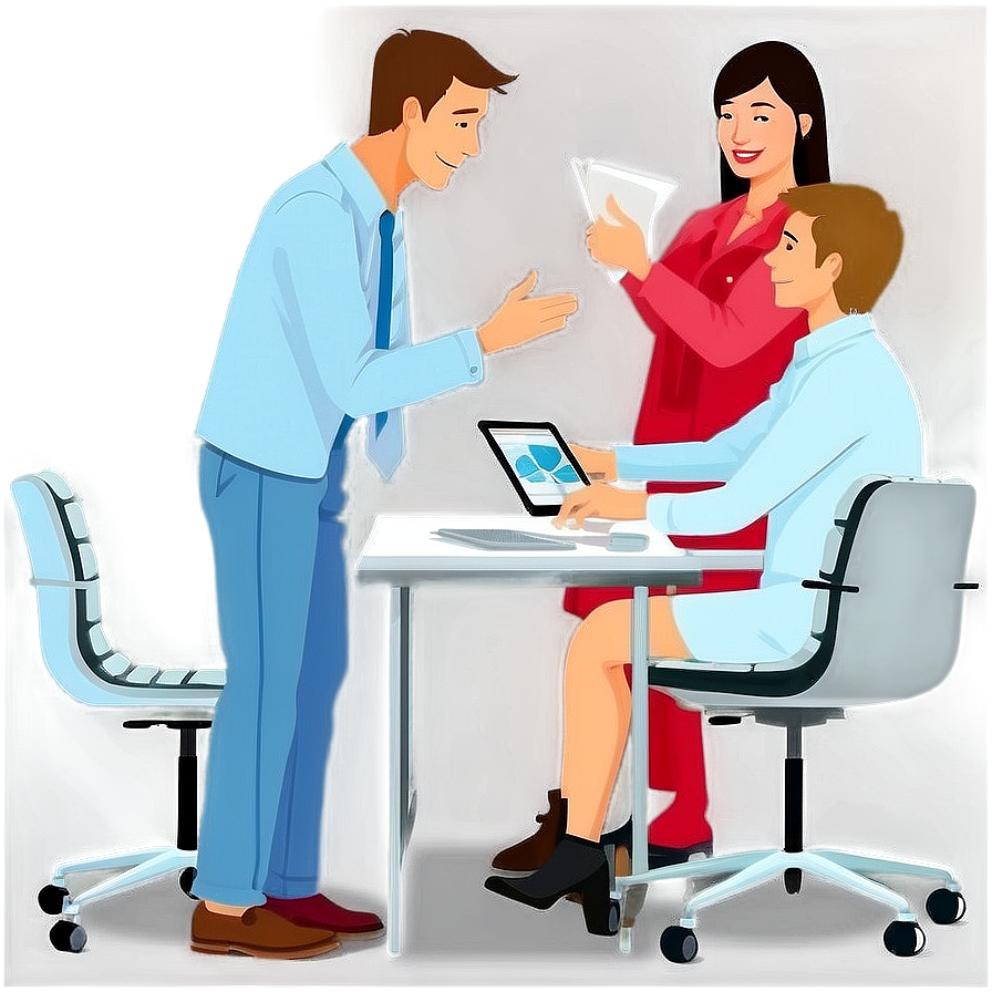 Office Team Collaboration Png Vev98 PNG