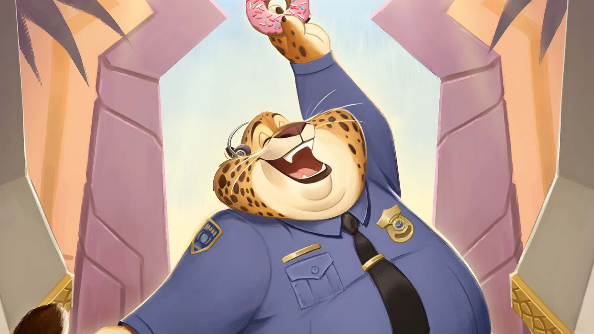 Clawhauser Celebra La Victoria Fondo de pantalla