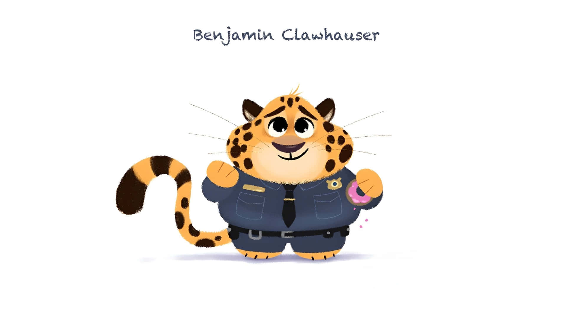 Diseño Del Personaje Clawhauser Fondo de pantalla