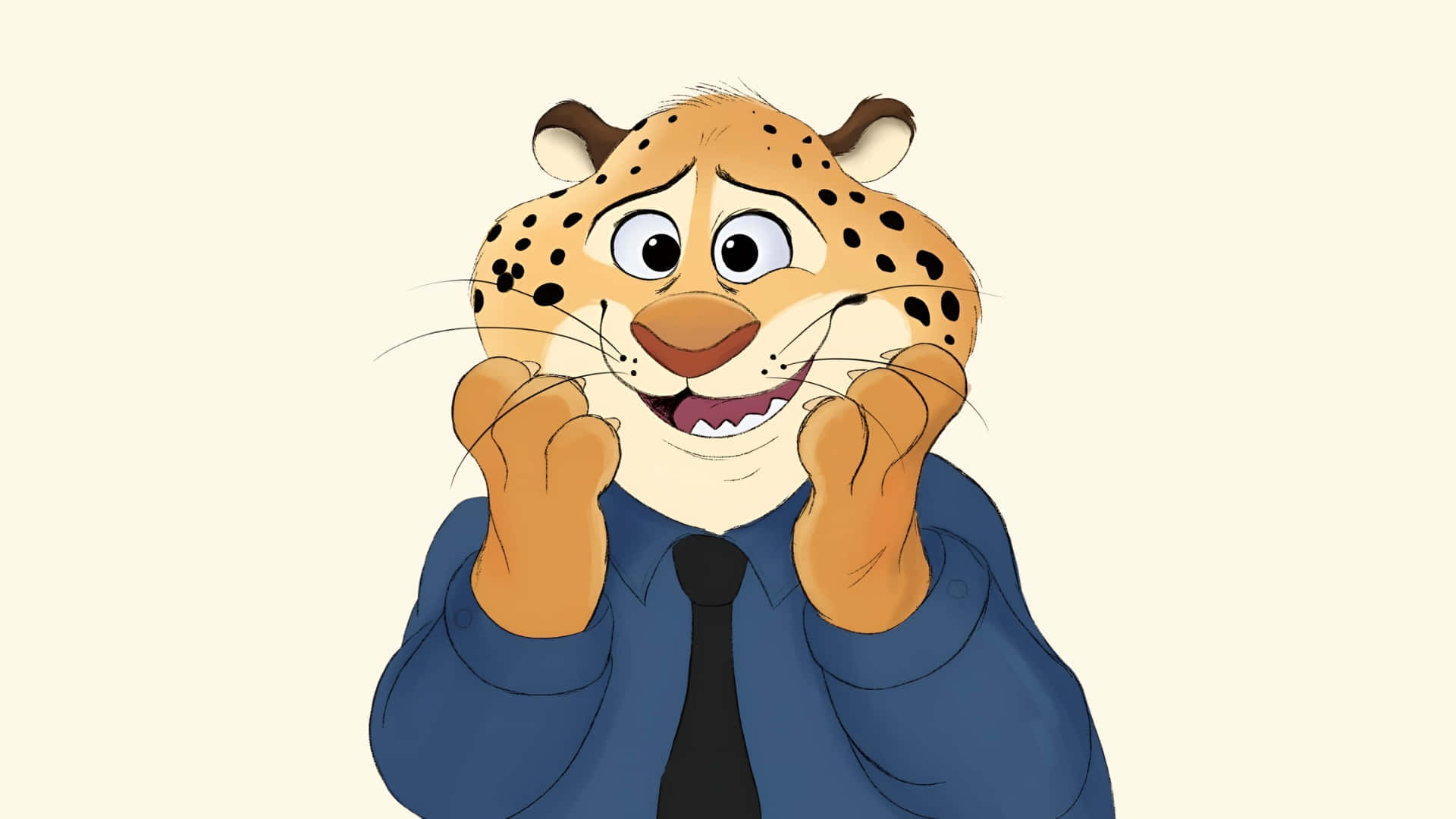 Expresión Nerviosa De Clawhauser Fondo de pantalla