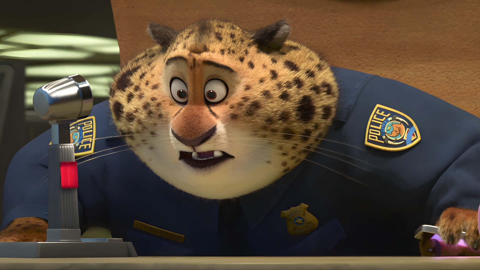 Expresión Sorprendida De Clawhauser Fondo de pantalla