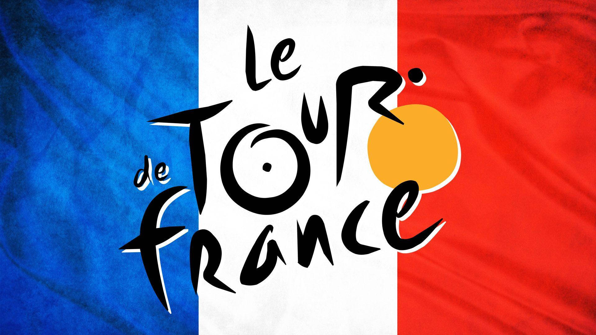 Official Flag Of Tour De France Background
