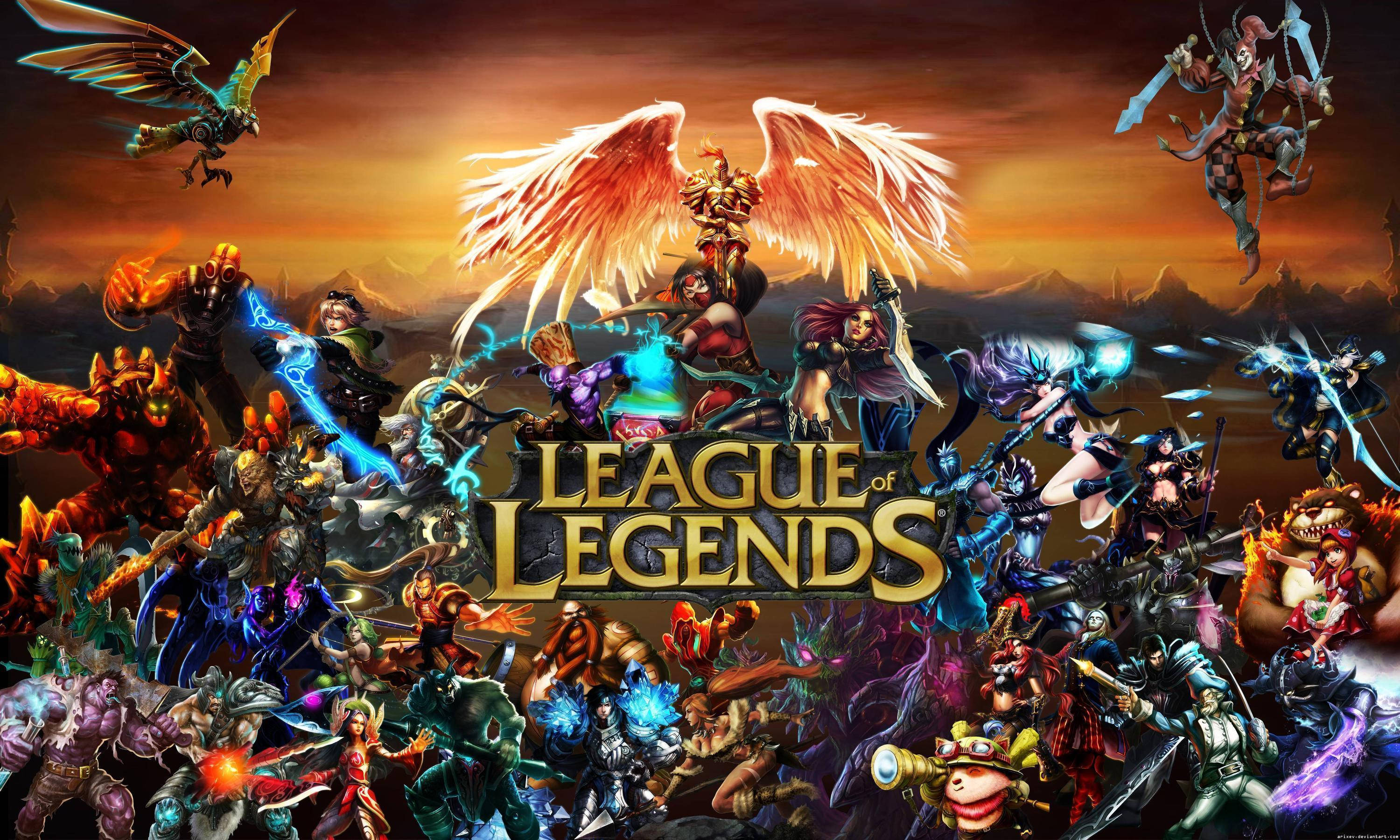 Liga Af Legends Logo Wallpaper