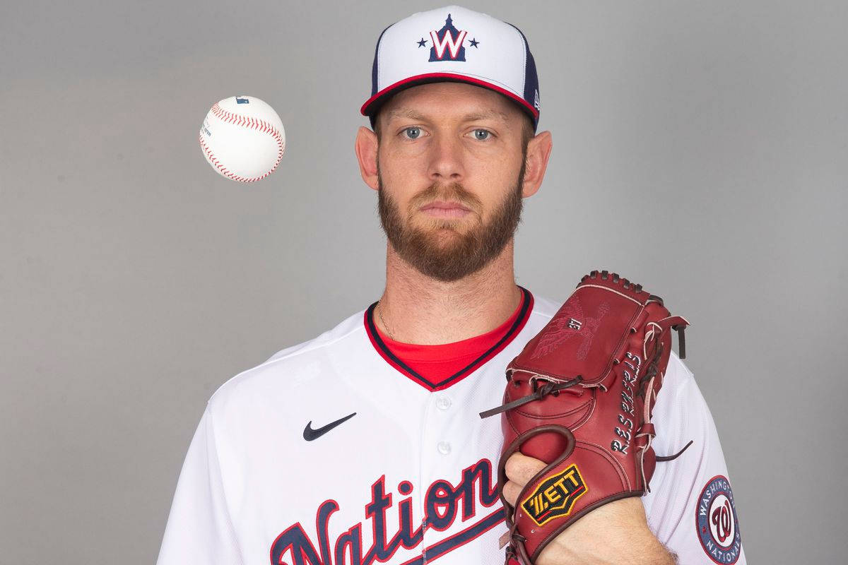 Fotooficial Del Lanzador De Béisbol Stephen Strasburg Fondo de pantalla