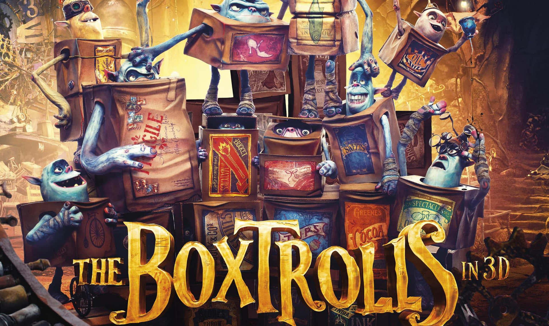 Official Poster Of The Boxtrolls 3D Wallpaper