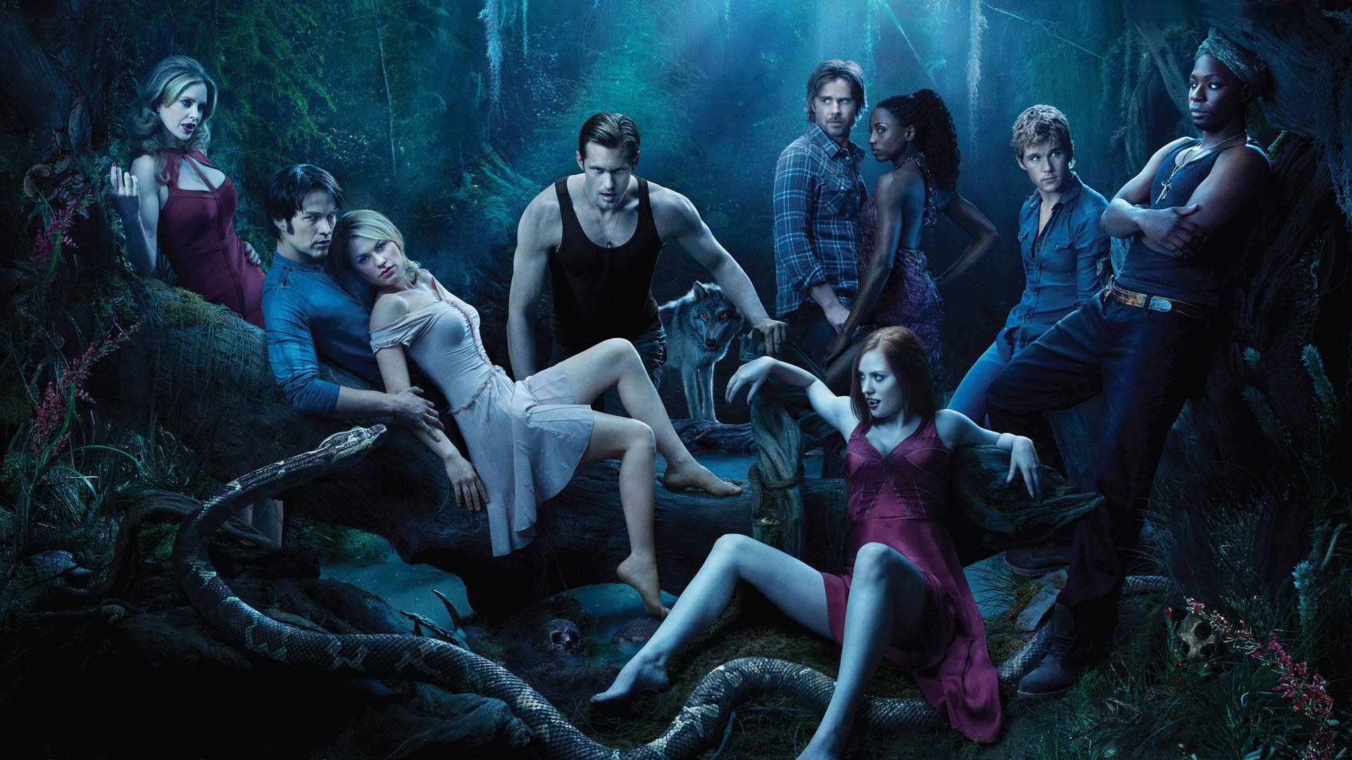 Officielt True Blood Cast Tapet: Wallpaper