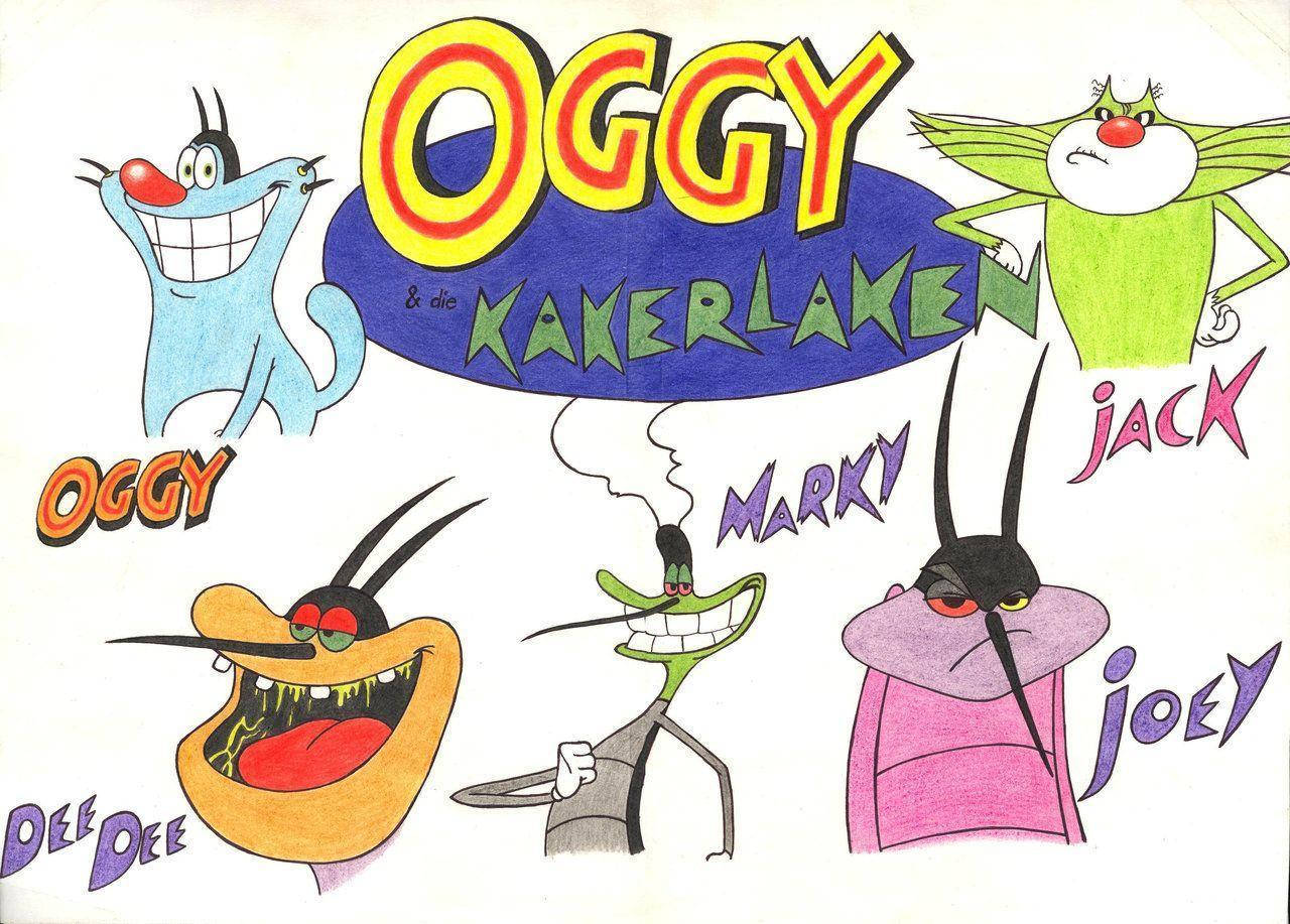 Oggy And The Cockroaches Character Art