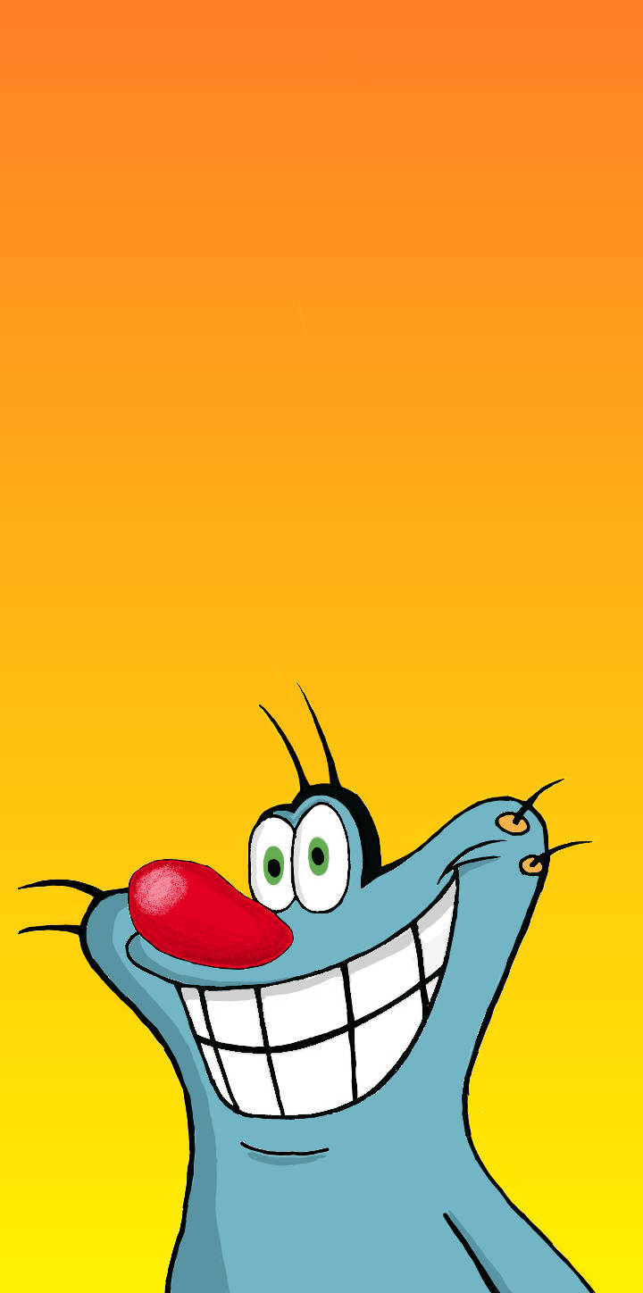 Download Oggy And The Cockroaches Orange Wallpaper 