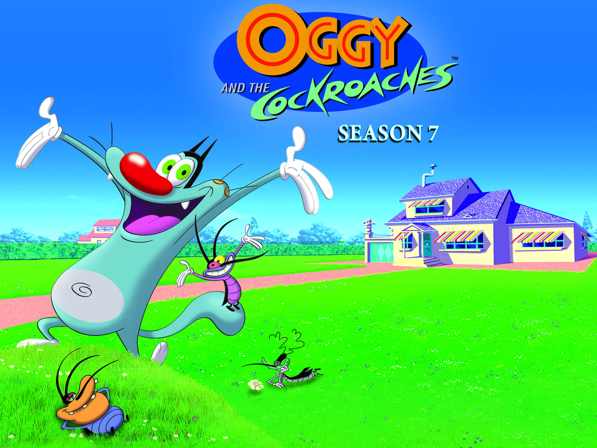 Oggy And The Cockroaches Season 7 Wallpaper