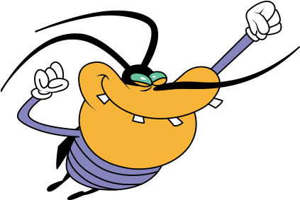 Oggy Cartoon Character Waving PNG