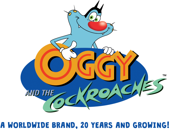 Download Oggy_and_the_ Cockroaches_20th_ Anniversary_ Logo | Wallpapers.com