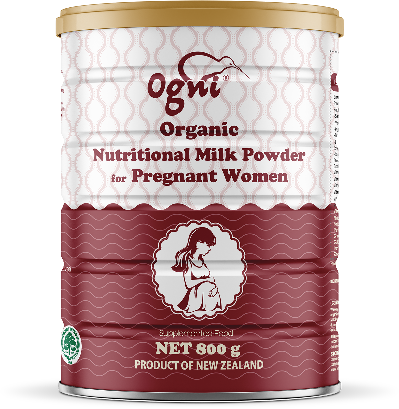 Ogni Organic Milk Powder New Zealand PNG