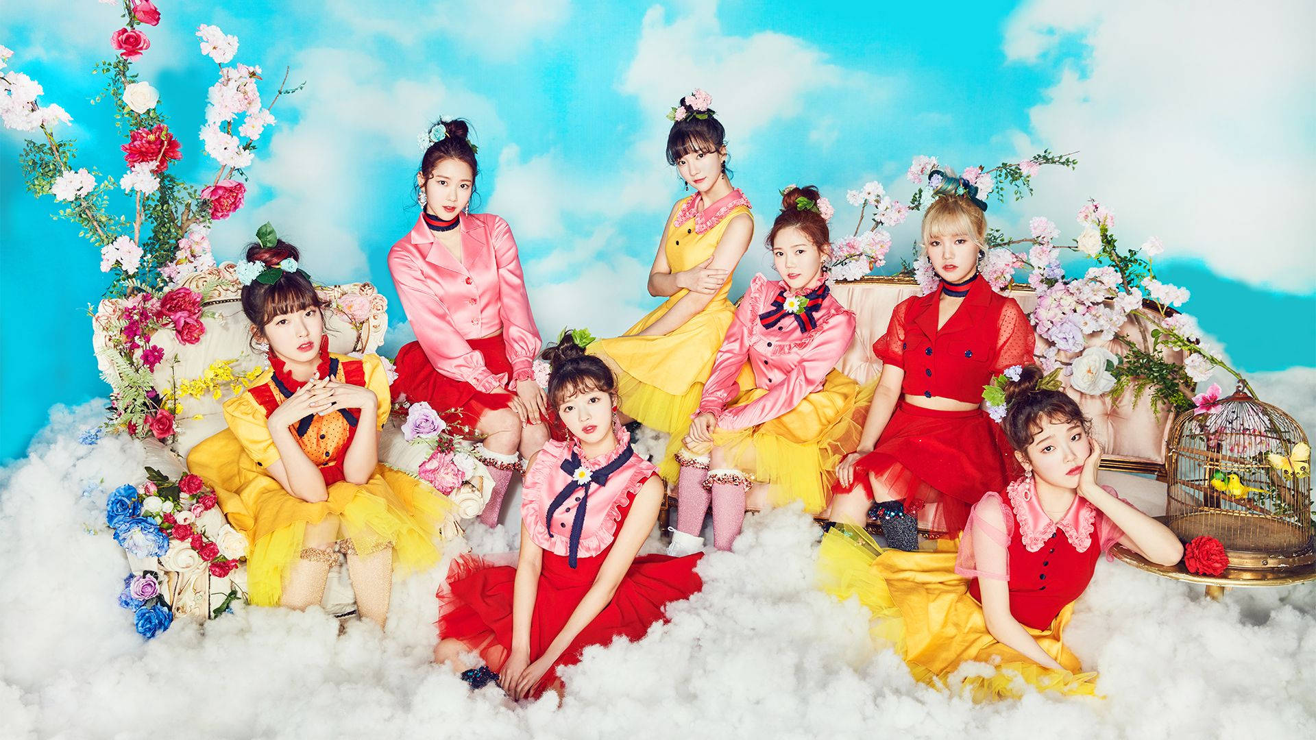 Oh My Girl Oriental Outfits Wallpaper