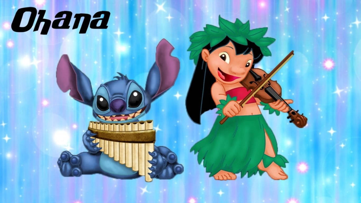 Ohanalilo Y Stitch Disney. Fondo de pantalla