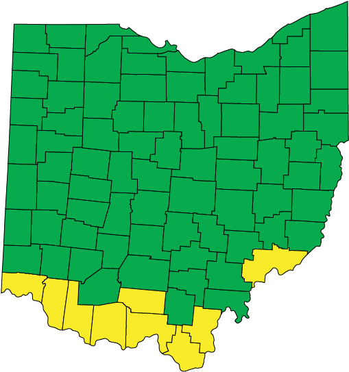 Ohio Climate Zones Map PNG