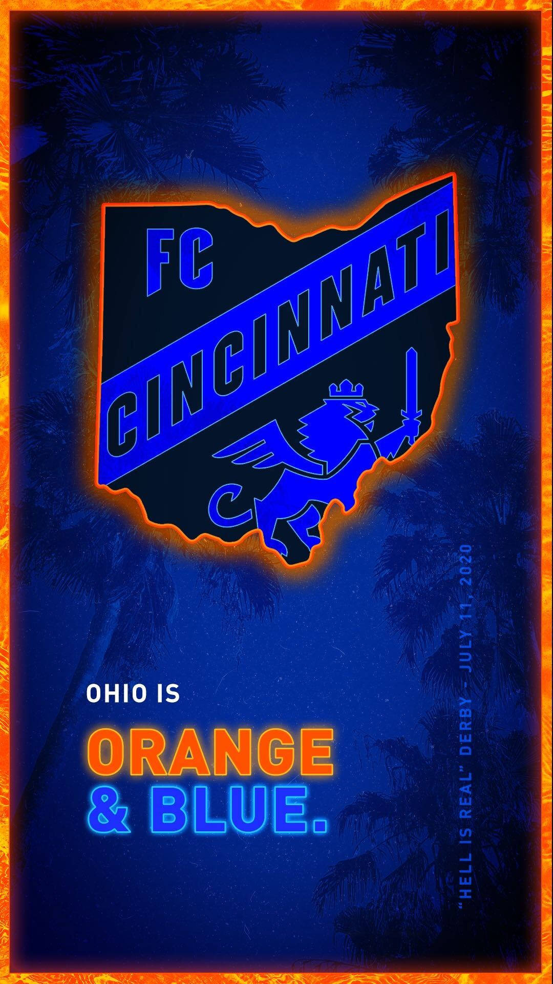Ohioè La Squadra Del Fc Cincinnati. Sfondo