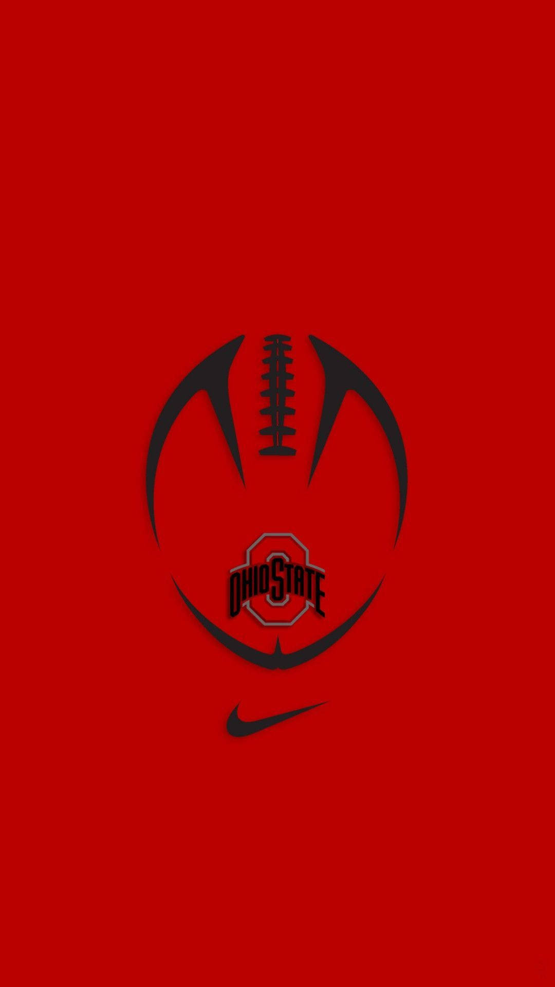Ohio State Buckeyes Red Logo Wallpaper