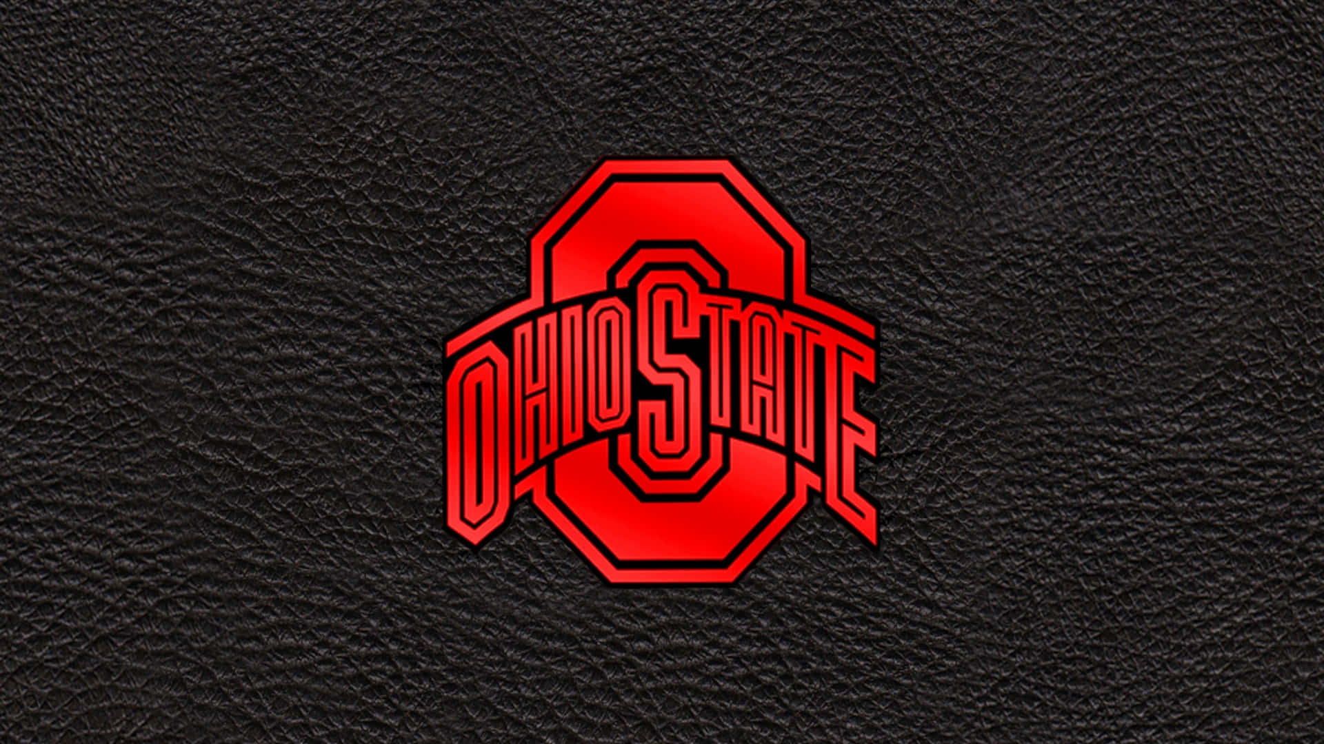Designdel Logo Della Squadra Di Calcio Ohio State In Stile Estetico Nero Sfondo