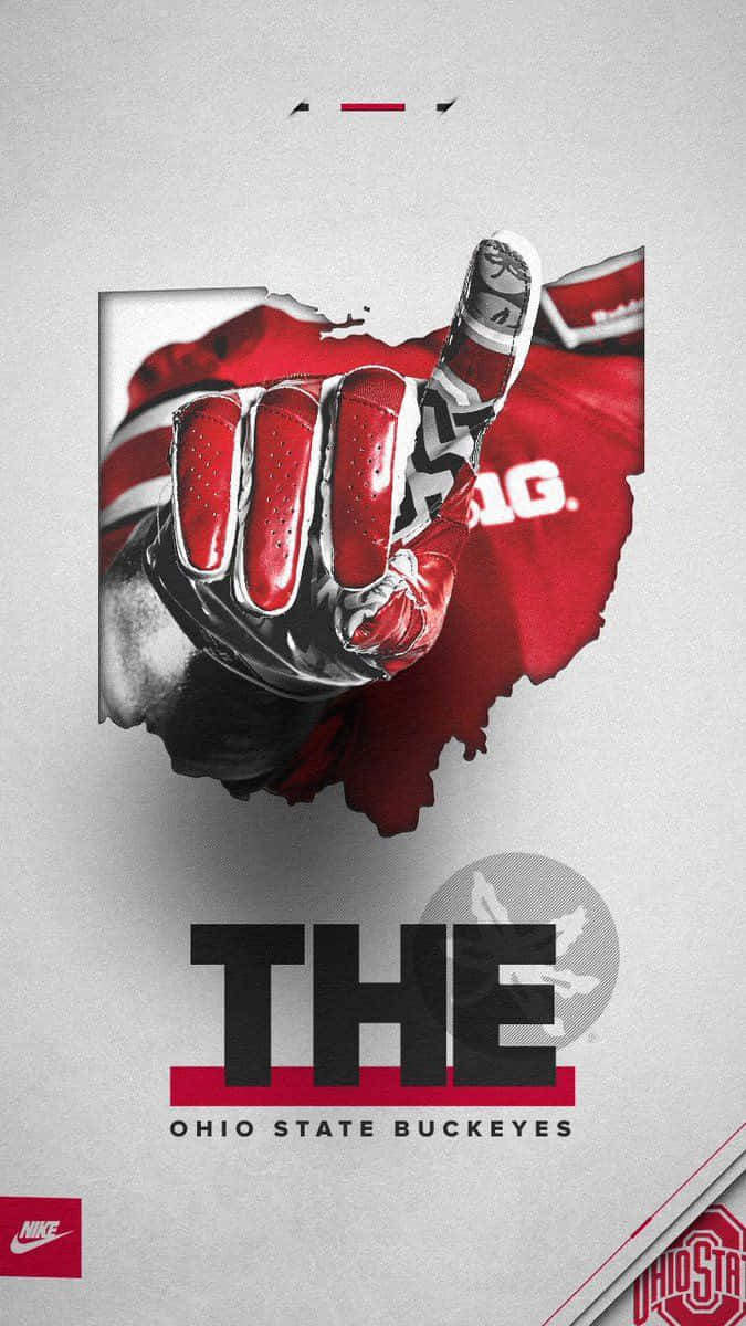 Ohiostate Buckeyes-footballmannschaft Für Das Iphone Wallpaper