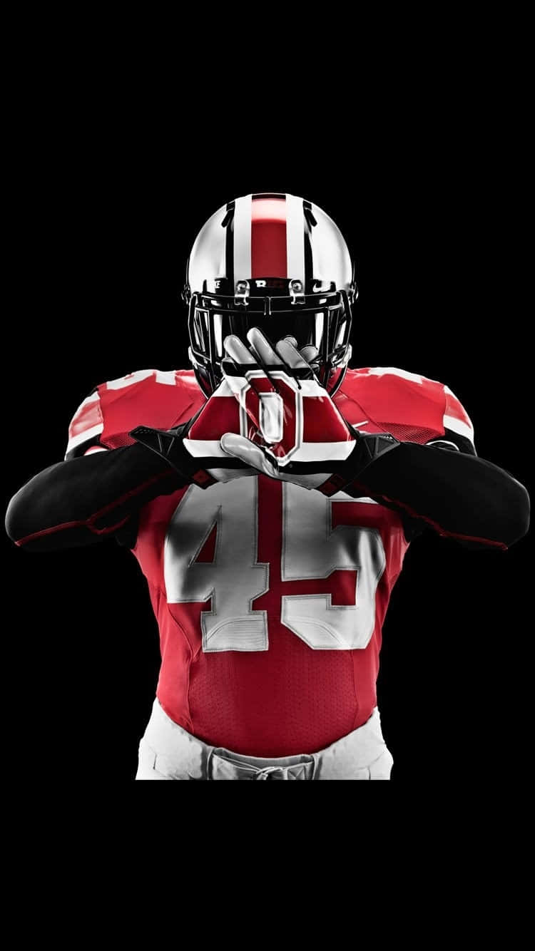 Ohio State Football IPhone Player 45 Wallpaper