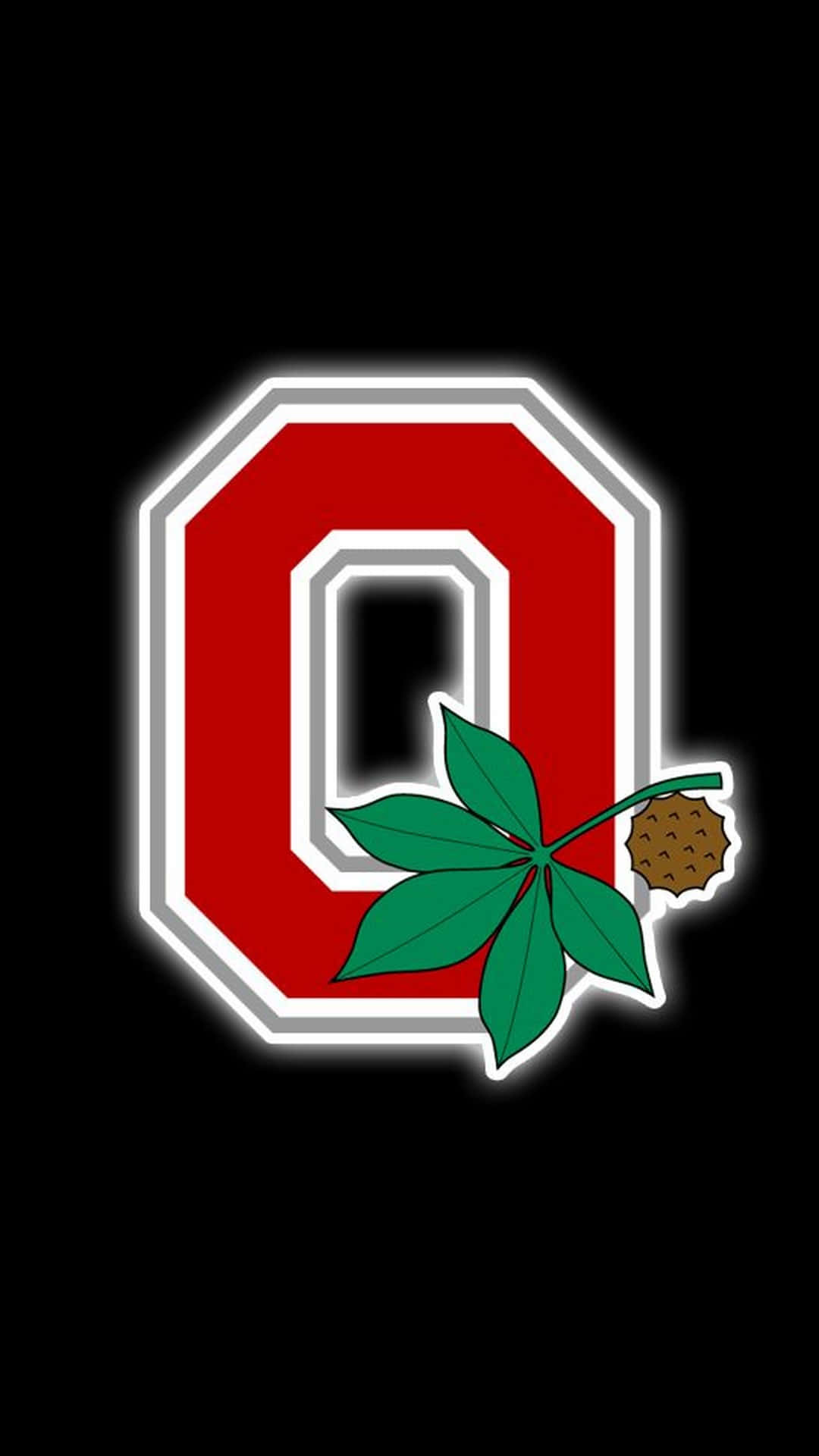 Enkel Ohio State Football Logo IPhone tapet. Wallpaper