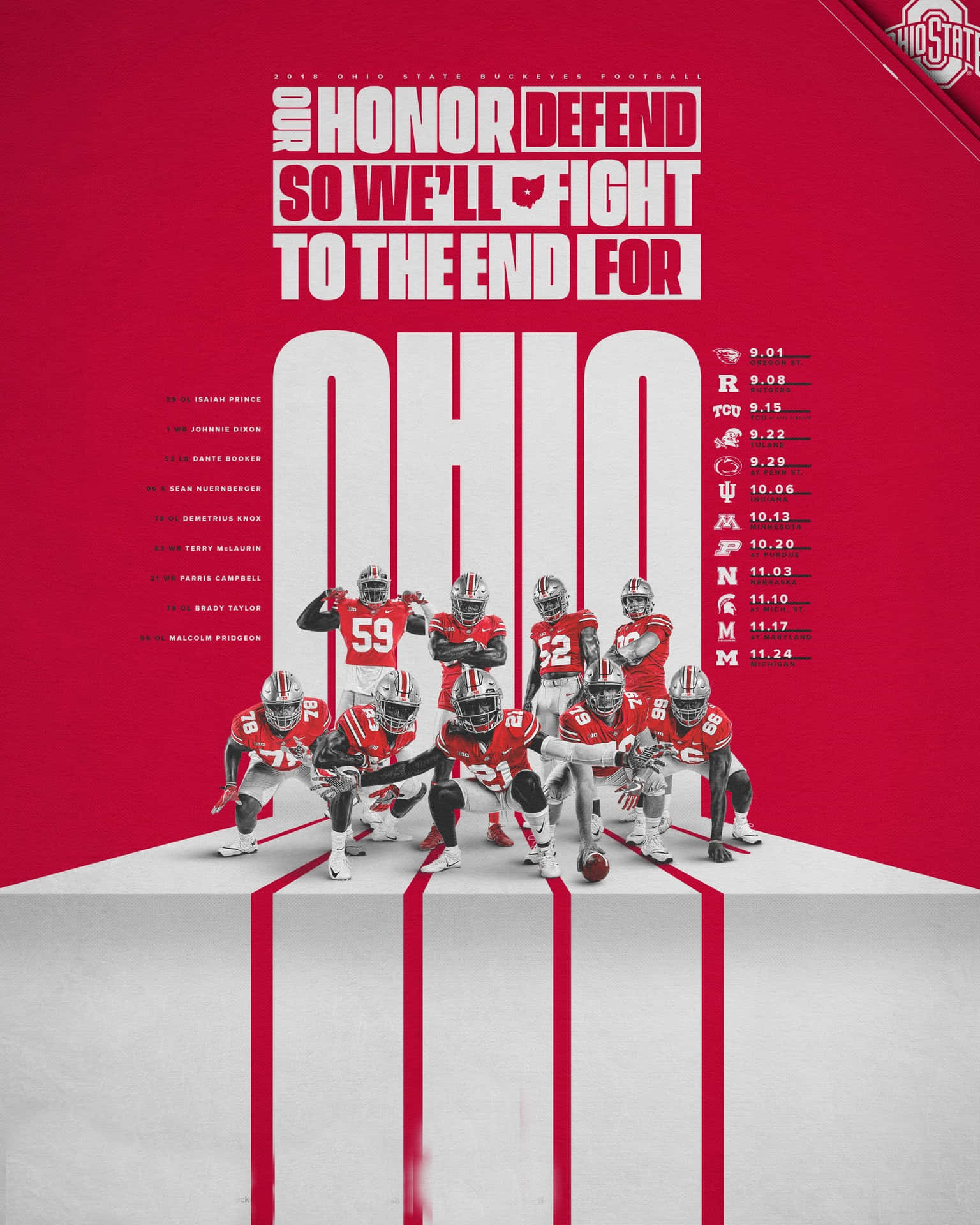 Fådin Ohio State Football Game Day-utrustning Redo För Att Titta På Buckeyes Spela! Wallpaper