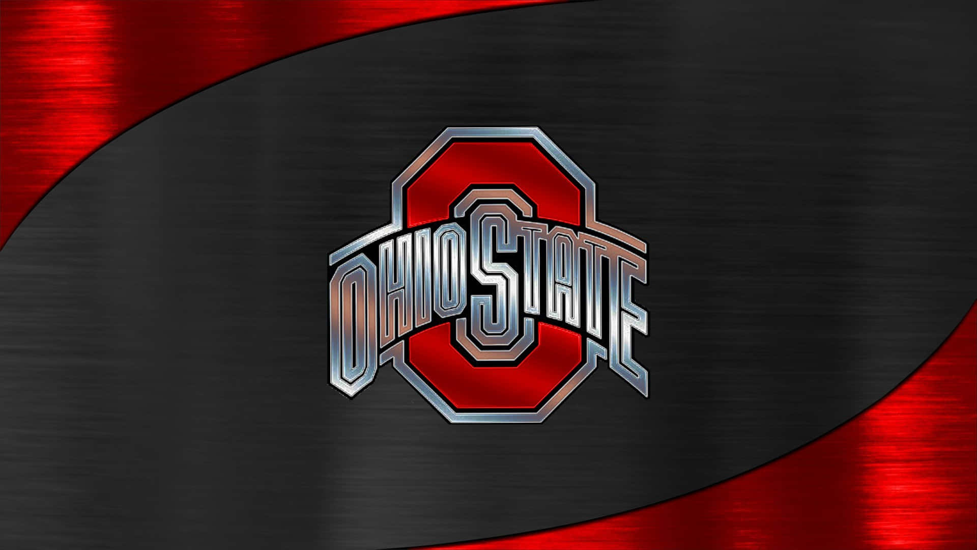 Snyggtgrafiskt Konstverk Av Ohio State Football-logotypen. Wallpaper