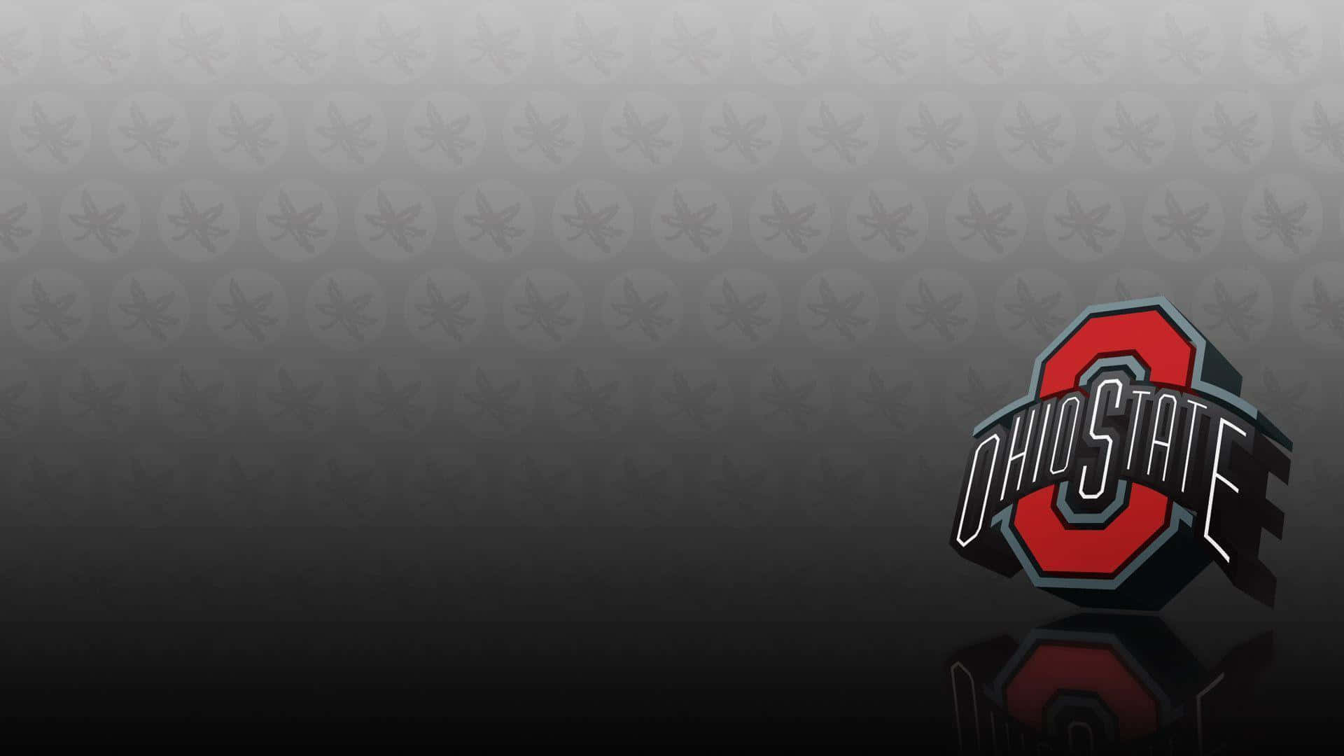 Ohiostate Squadra Di Football Logo Estetico Grigio Visualizzazione Sfondo