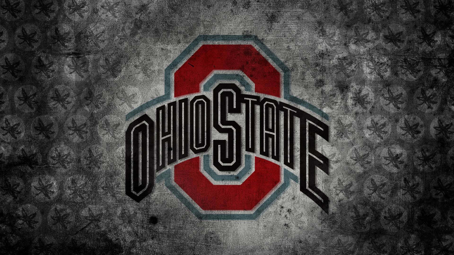 Grauerästhetischer Logo Des Ohio State Footballteams Wallpaper