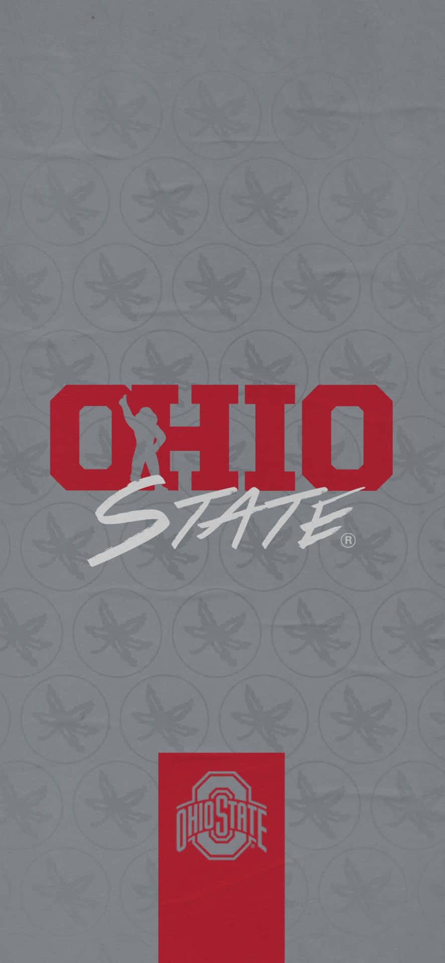 Vis Buckeye Stolthed med en Ohio State Iphone tapet. Wallpaper