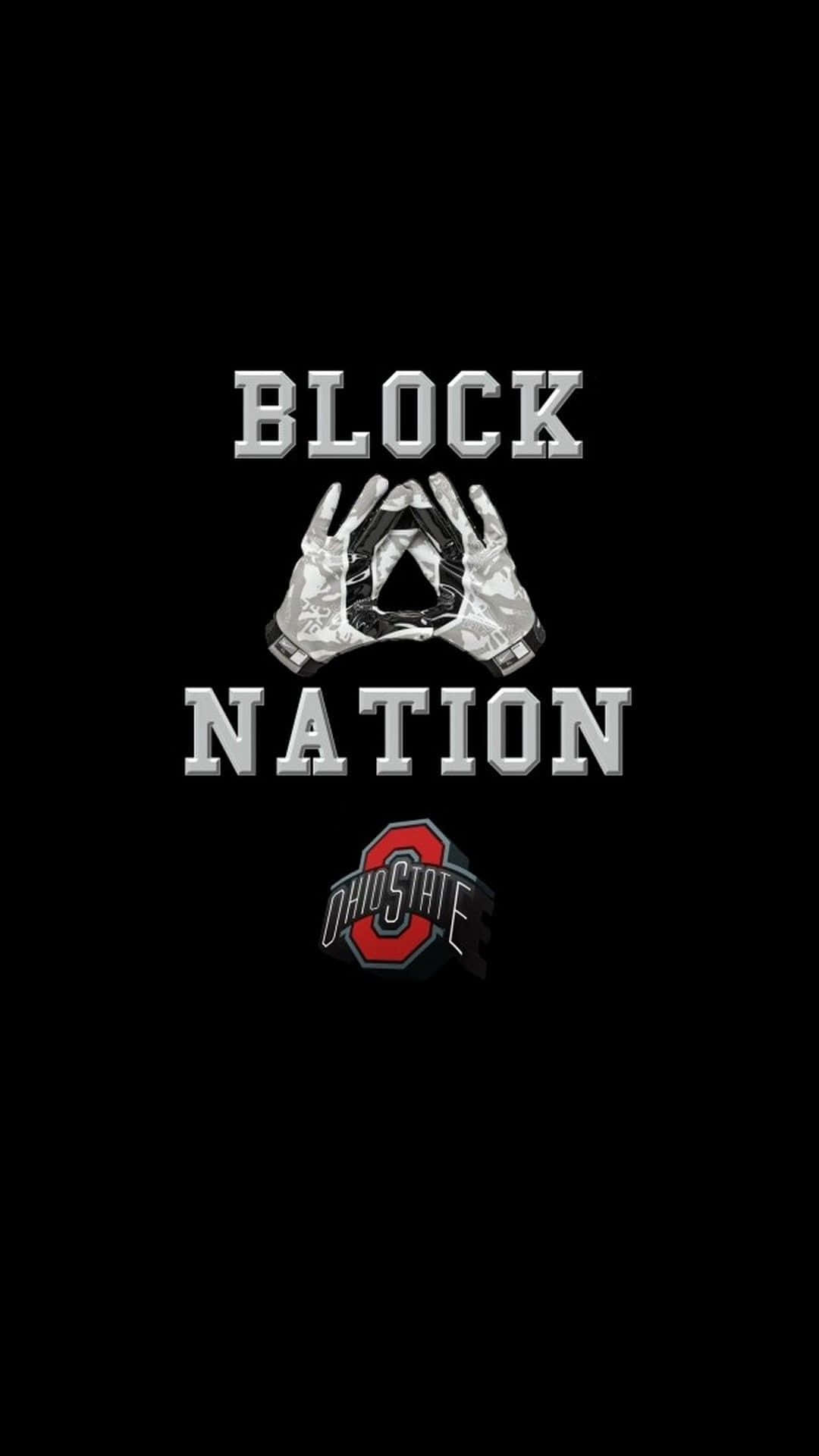 Blocknation Logo Auf Schwarzem Hintergrund Wallpaper