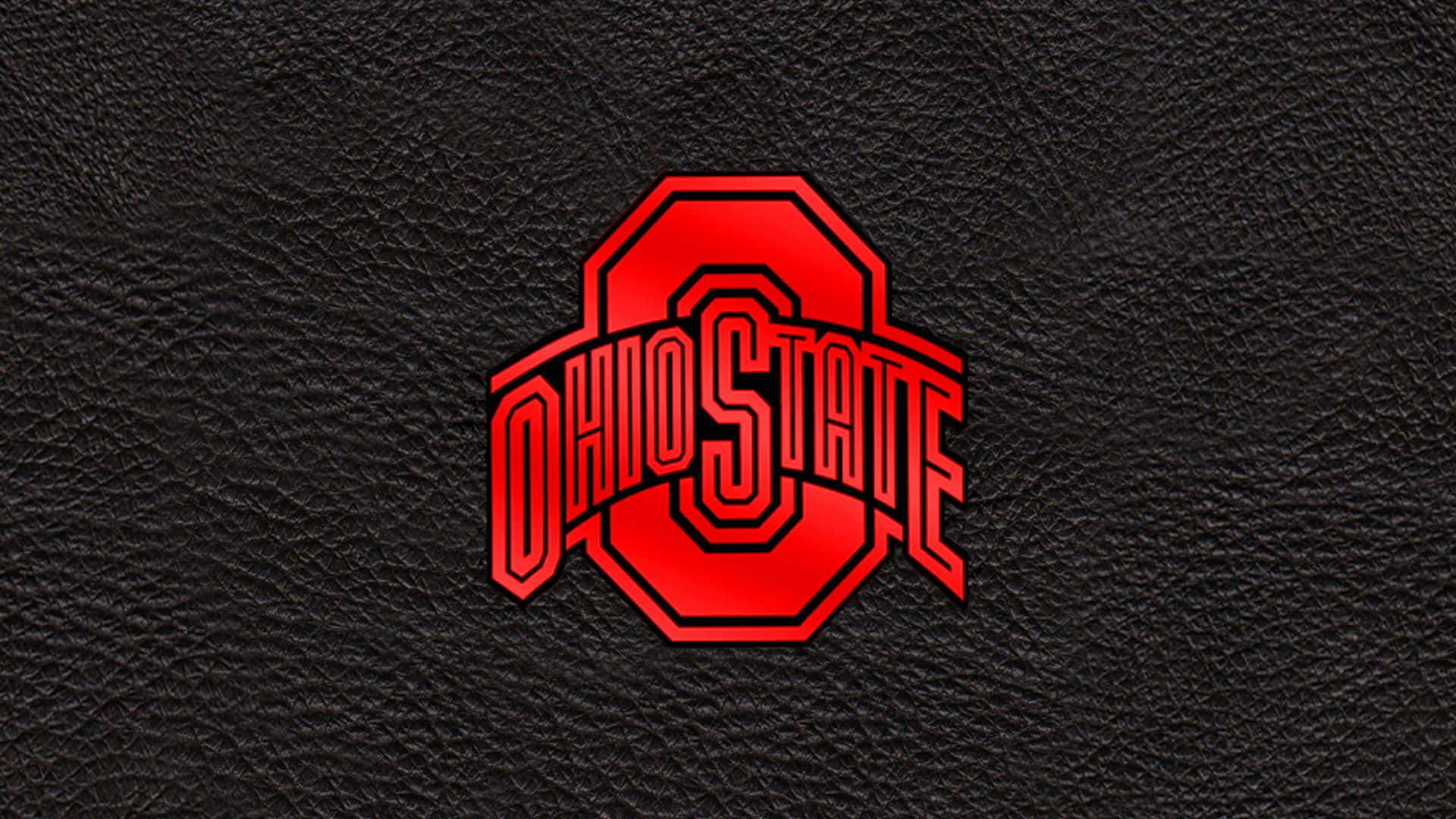 All Red Ohio State Logo Wallpaper