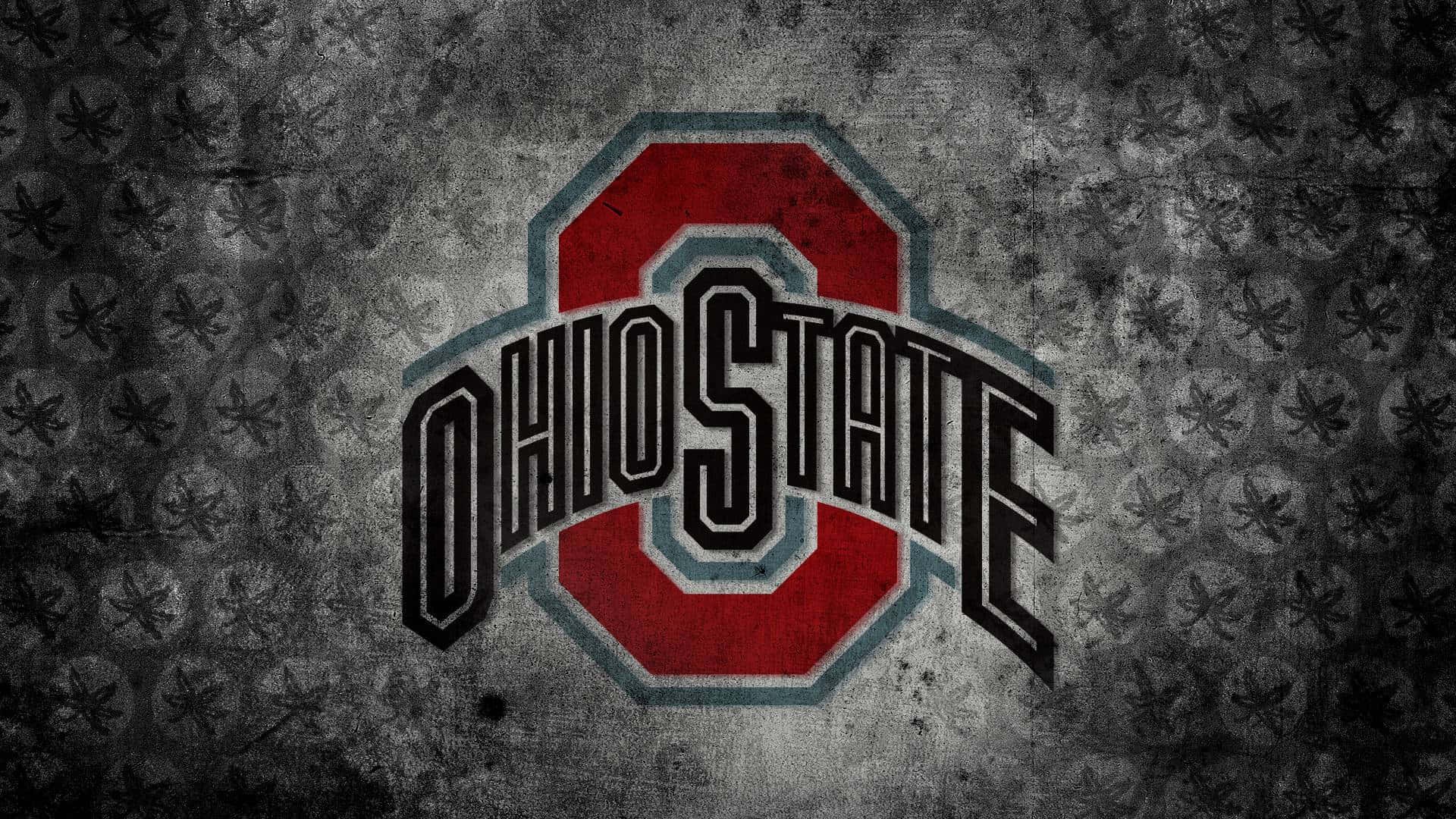 Ohiostate-logotypen Med Buckeye-löv Inne I Cirklar. Wallpaper