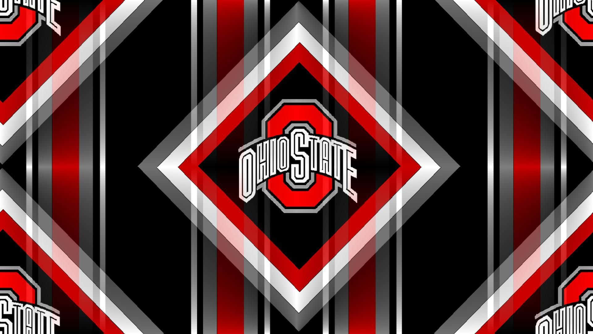 Ohio State Logo Enclosed In Diamond Wallpaper