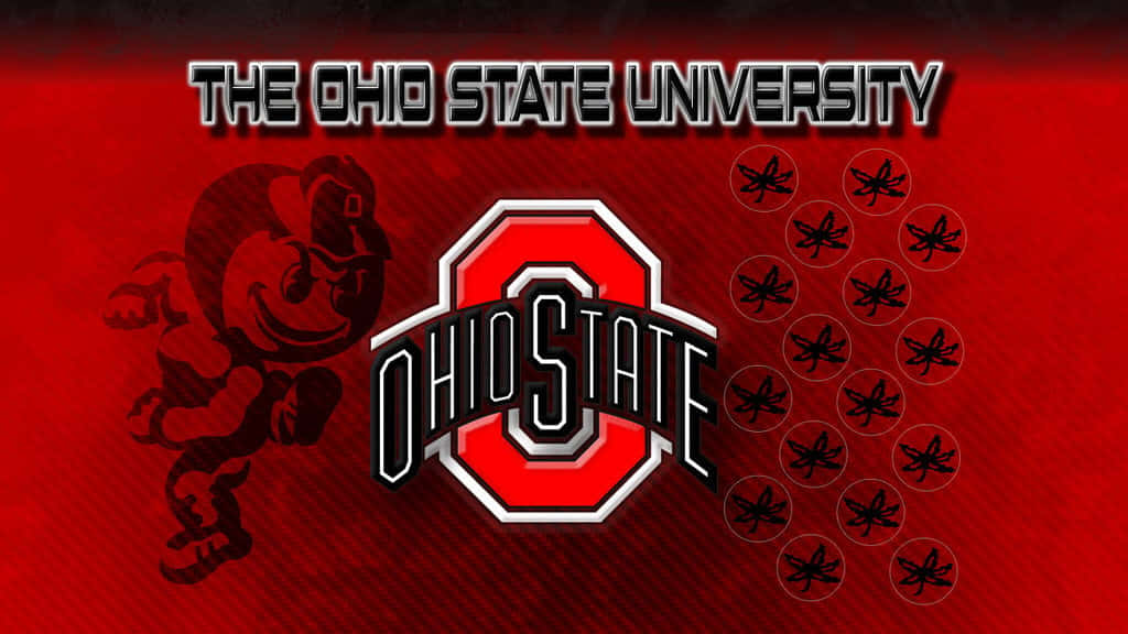 Logotipode Ohio State Junto A Brutus Buckeye Fondo de pantalla