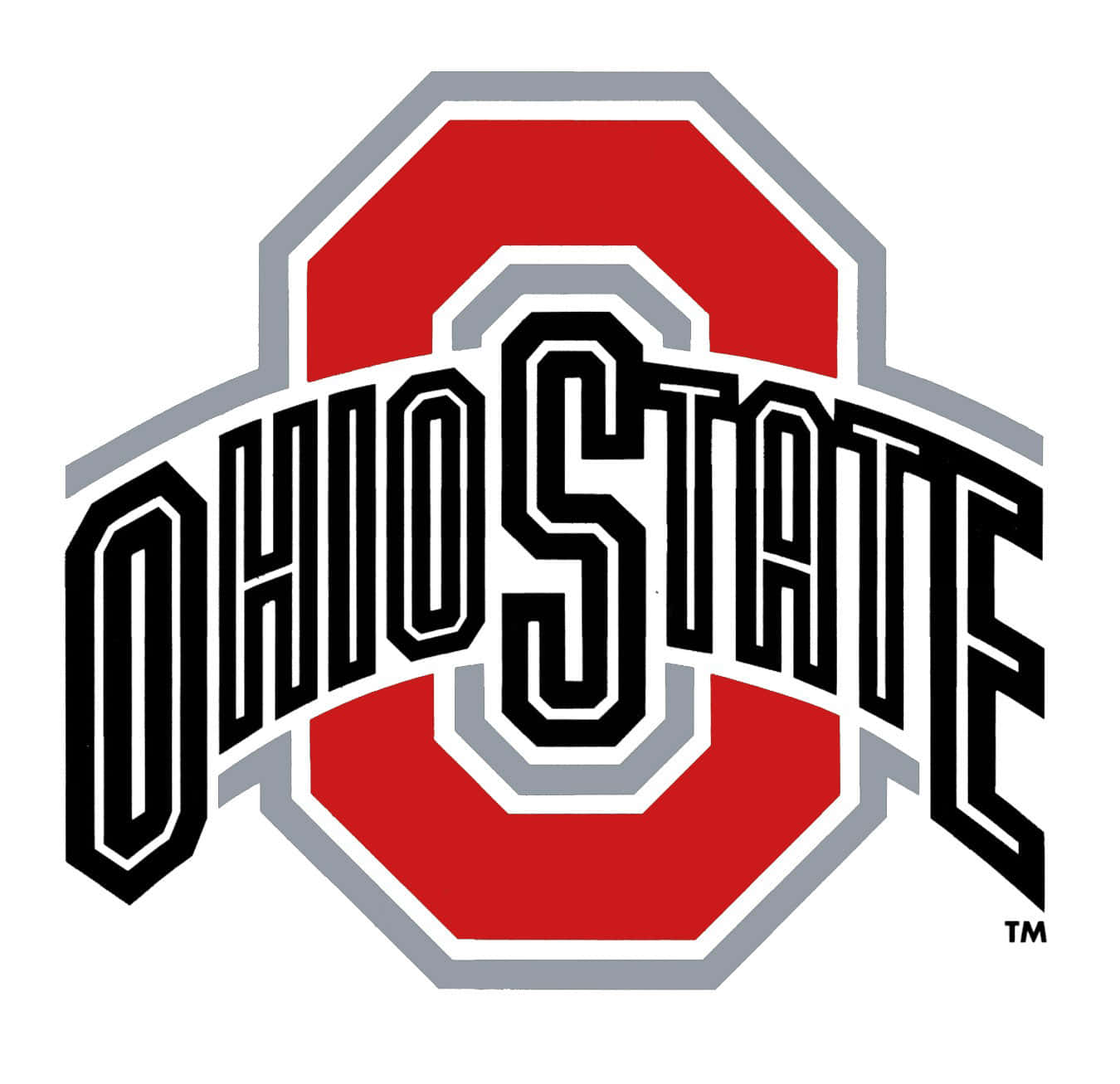 Ohiostate Ikoniska Röda Logotypen. Wallpaper
