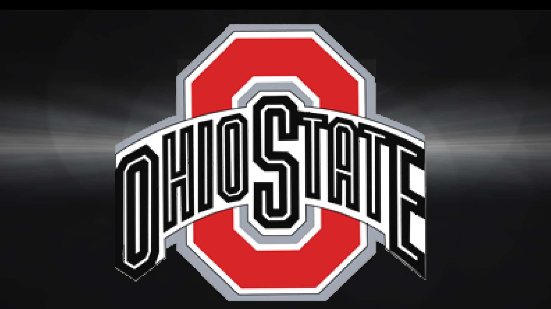 Ohio State Logo i sort skrift på sort baggrund Wallpaper