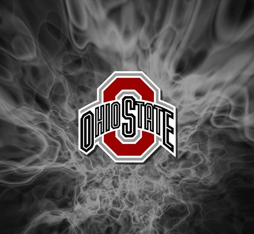 Logotipode Ohio State Com Efeito De Fumaça. Papel de Parede