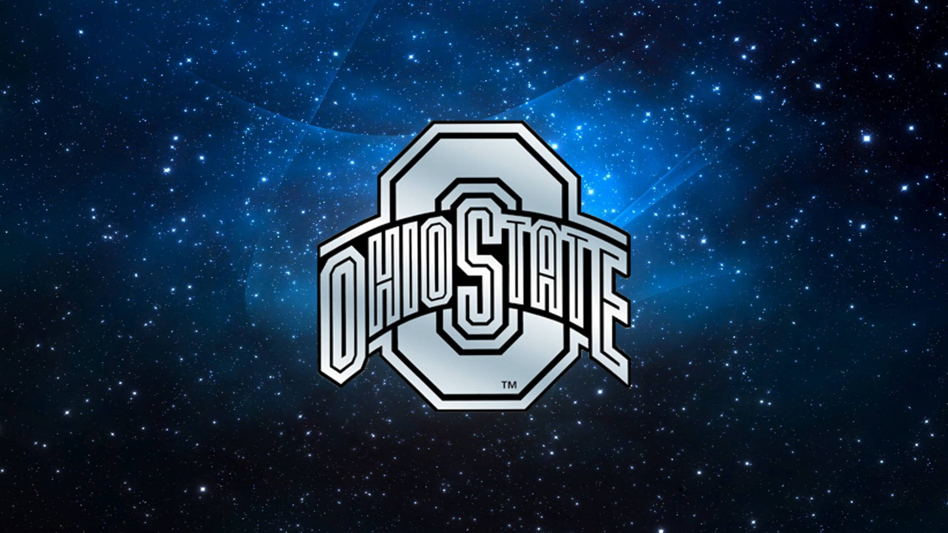 Ohio State University Blue Galaxy Background