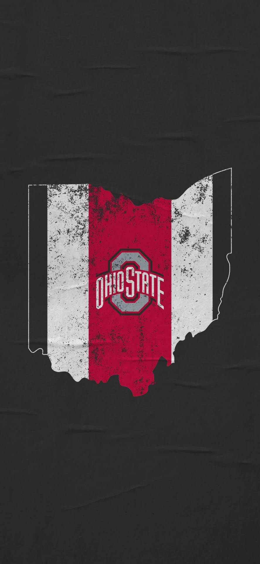 Ohio State University Colors And Map Wallpaper