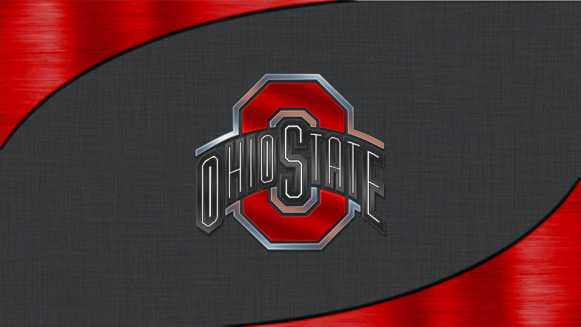 Ohio State University Dark Gray And Red Background