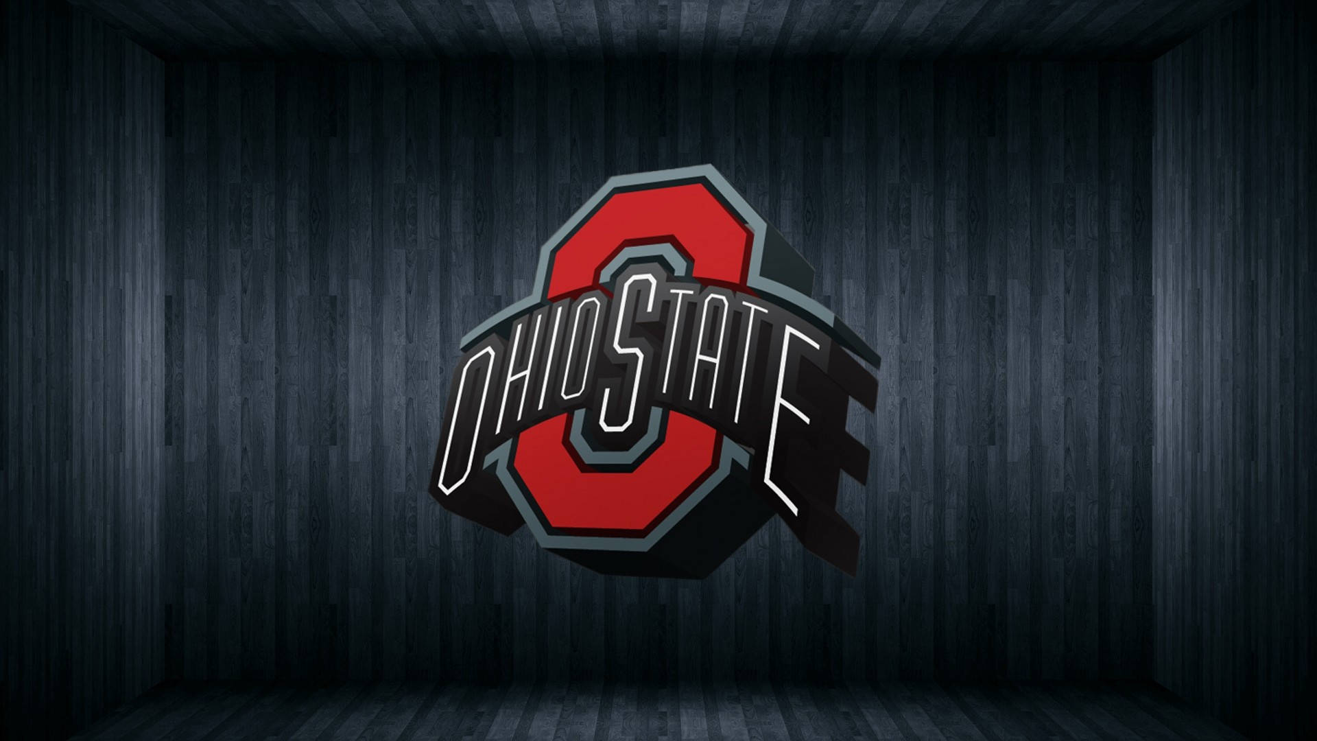 Majestic View of Ohio State University on a Dark Wood Background Wallpaper